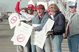 Logo Prints: Picketers Striking Eastern Airlines