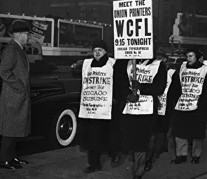 Robert R Prints: Pickets Walking by Robert McCormick