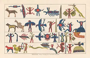 Pictograph of the Ojibwe, North American Native people (Canada, USA)