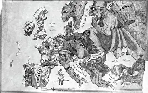 Nation Prints: Pictorial Map Of Europe In 1870