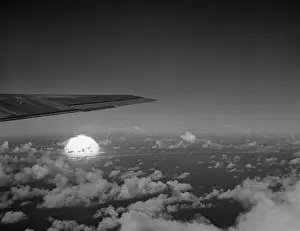 Test Prints: Picture from B-29 Flying Over Bikini Island