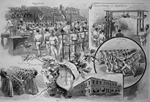 Actions Prints: Picture tableau of the fiftieth anniversary of the foundation of the Leipzig General Gymnastics Association