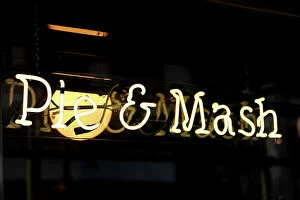 Traditional Collection: Pie and Mash Neon Sign