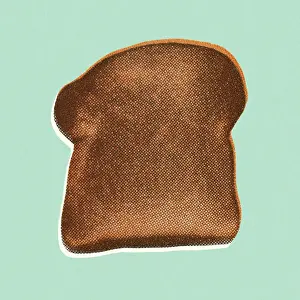 Breakfast Prints: Piece of Bread