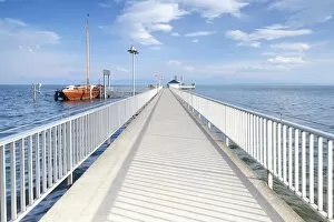 Images Dated 20th June 2013: Pier, Lake Constance, Immenstaad, Baden-Wurttemberg, Germany