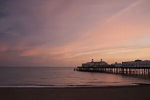Images Dated 9th April 2012: Pier at sunset