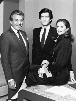 Pierce Brosnan with Efrem Zimbalist Jr. and Daughter Stephanie