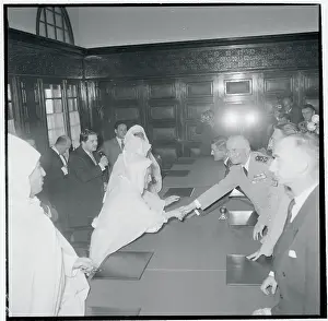 Pierre Boyer de la Tour Shaking Hands with Pasha Hadj Moh Sbihi