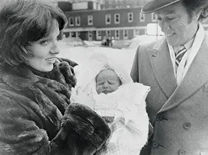 Pierre and Margaret Trudeau Smiling with Newborn Son