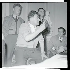 Pierre Poujade with Andre Gaylard and Jean Lepen