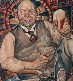 Beer Prints: Piet Boendermaker With Beer Glass