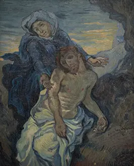 Prints of Pietà (after Delacroix). Found in the Collection of Musei Vaticani in Viale Vaticano, Rome. (Photo by Fine Art Images/Heritage Images/Getty Images) Echoes of Genius: Timeless Reproductions of a Master’s Vision: Pietà (After Delacroix)
