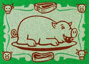 4 21 16 Heimann Prints: Pig on platter