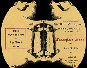 20th Century Style Prints: Pig Stands, Inc