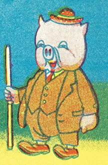 Pig in a suit