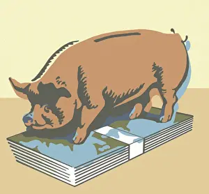 Money Clip Prints: Piggy Bank