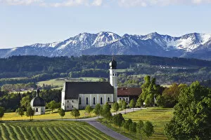 Pilgrimage church of St. Marinus and Anian in Wilparting, community of Irschenberg, Mangfall Mountains, Oberland region