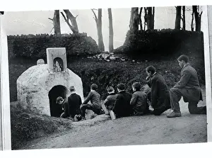 Dublin Prints: Pilgrims at Shrine to Partake of Holy Water