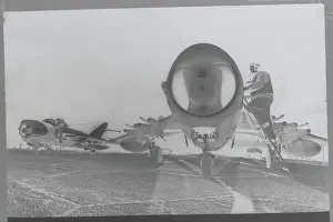 Pilot Boarding Fighter Plane