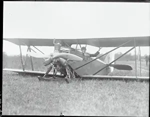 Relief Prints: Pilot in Plane