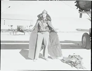 Pilot Posing in His New Flying Suit