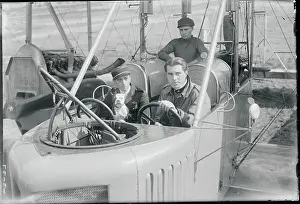 Mineola Prints: Pilots in Military Plane