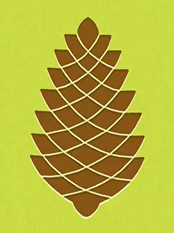 Single O Prints: Pine Cone