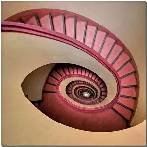 Spiral Stair Abstracts Collection: Pink eye