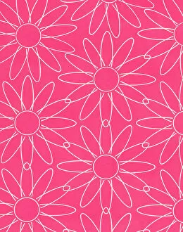 Flower Pattern Illustrations Collection: Pink Flower Pattern