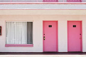 Images Dated 25th October 2007: Pink Motel Room Doors