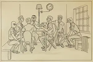 Card Game Prints: Pinochle: Guards At The Walters Art Gallery