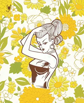 Ponytail Prints: Pinup girl