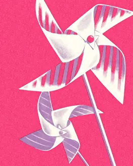 Two Objects Prints: Pinwheels