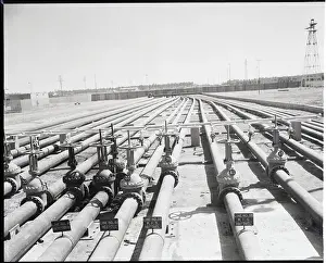 Refinery Prints: Pipes Part Of Huge Maze Of Pipe Lines