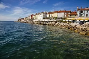 Images Dated 8th May 2012: Piran waterfront, Adriatic Sea, Slovenia
