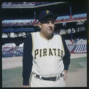 Pirate's Catcher Smoky Burgess Pausing on the Field