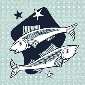 Pisces Prints: Pisces Symbol