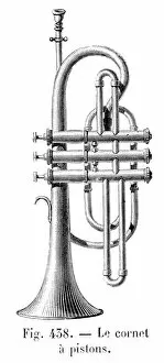 Images Dated 14th March 2017: Piston trumpet engraving 1881