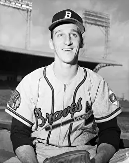 Pitcher Warren Spahn Smiling In Uniform