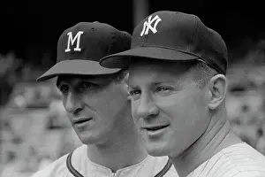 Opponent Prints: Pitchers Warren Spahn and Whitey Ford (R)