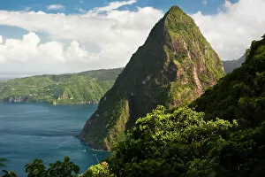 Pinnacle Rock Formation Collection: The Pitons, Saint Lucia
