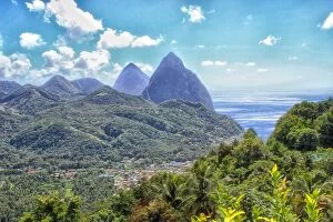 Fishing Village Collection: The Pitons, Soufrière, St Lucia