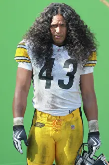 Pittsburgh Steelers Troy Polamalu Filming Commercial
