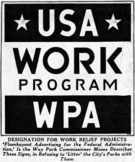 Official Prints: Placards for Works Progress Administration