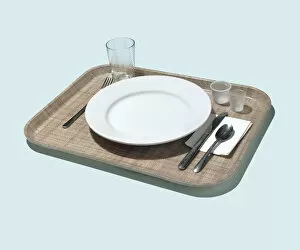 Images Dated 21st August 2013: Place Setting on Tray