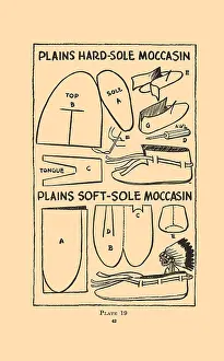 Plains Prints: Plains Hard-Sole Moccasin