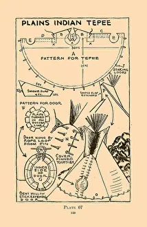 Plains Prints: Plains Indian Tepee