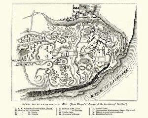 Plan of the Battle of Quebec (1775)