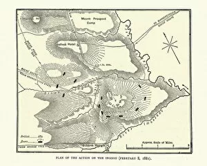 Battle Maps and Plans Gallery: Plan of the Battle of Schuinshoogte (Ingogo), First Boer War