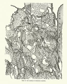 Plan of the Battle of Shiloh (Pittsburgh Landing)